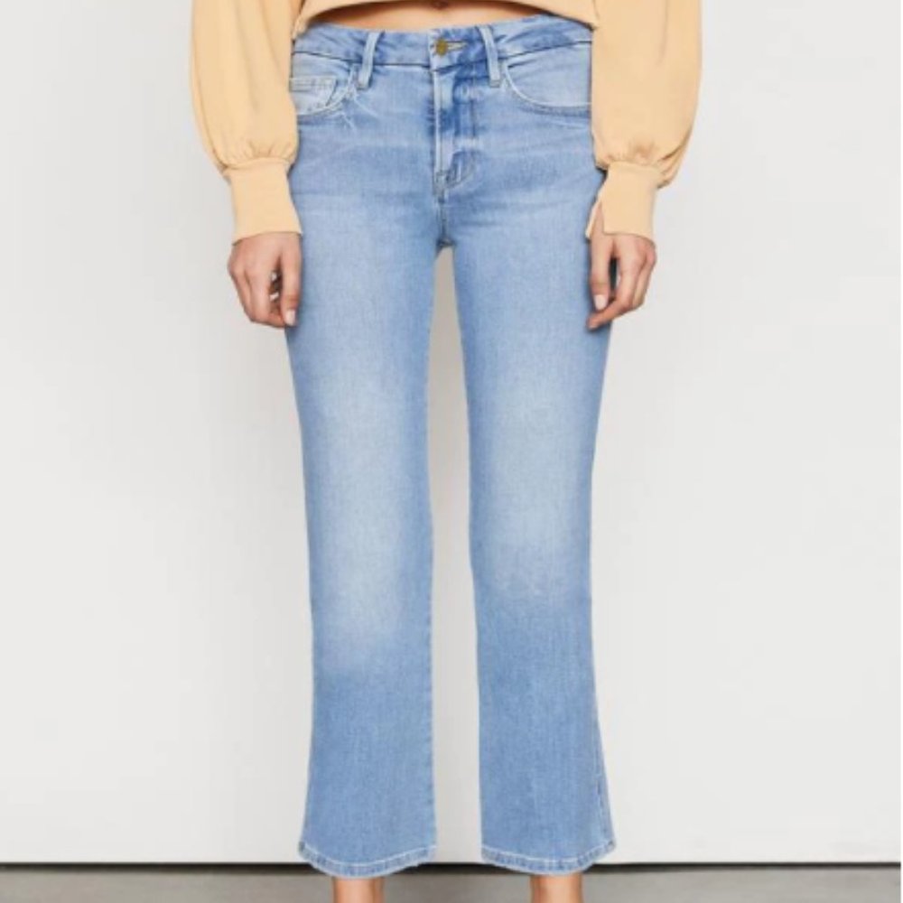 Le Crop Mini Boot Double Needle Tropic (Size 27)